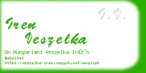 iren veszelka business card